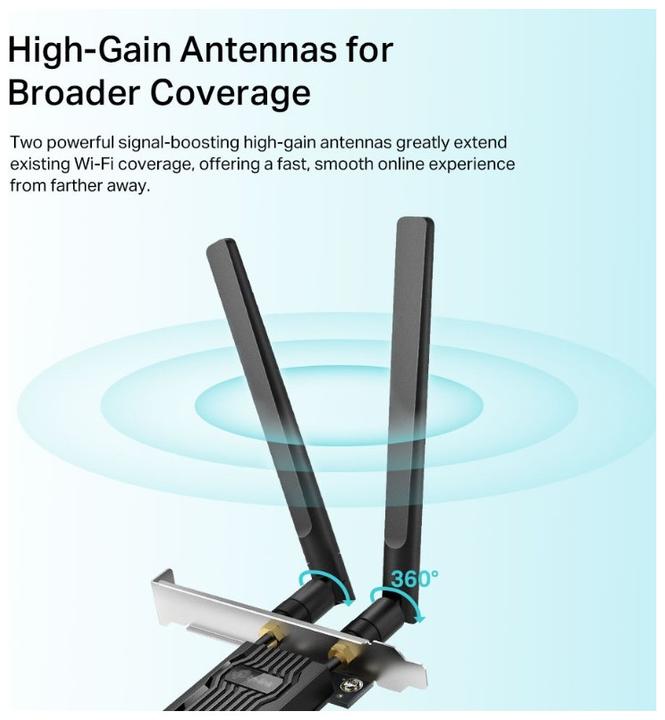 Produktbild TP-Link Archer TX20E Wi-Fi 6 PCIe-Adapter AX1800 Bluetooth 5.2 (Mini PCI Express)