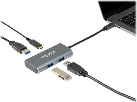 Productafbeelding Delock USB-C hub (USB-C, 4 Havens)