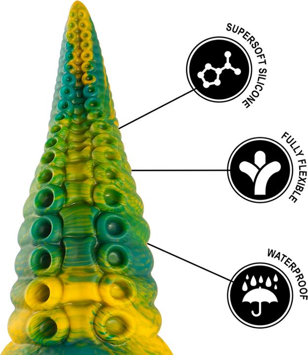 Productafbeelding Epic Cetus Groene Tentakel Dildo, Groot Formaat