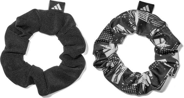 adidas Hair Scrunchies Schwarz und Weiss (Haargummi)