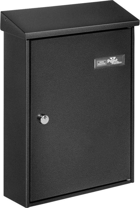 Actual product image Burg Wächter Letter Box LETTER H370xW270xD92mm Galvanised Steel Iron Insert-W230xH32mm