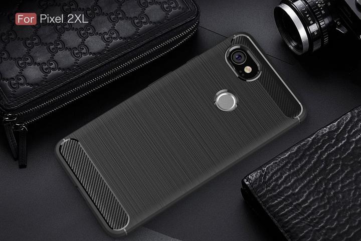 Immagine prodotto Screenguard Google Pixel 2 XL Cover Carbon Brushed Soft TPU (Google Pixel 2 XL)