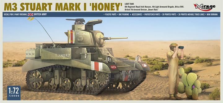 Produktbild Mirage Hobby M3 STUART Mk I 'HONEY' light tank