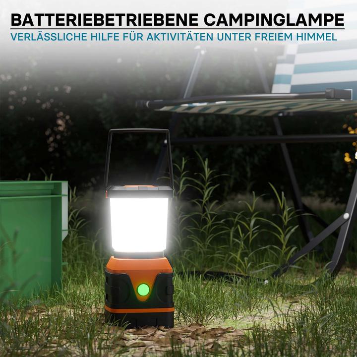 Actual product image Toboli Battery-powered Camping Lamp with 4 Light Modes LED Outdoor Lantern Dimmable Camping Light