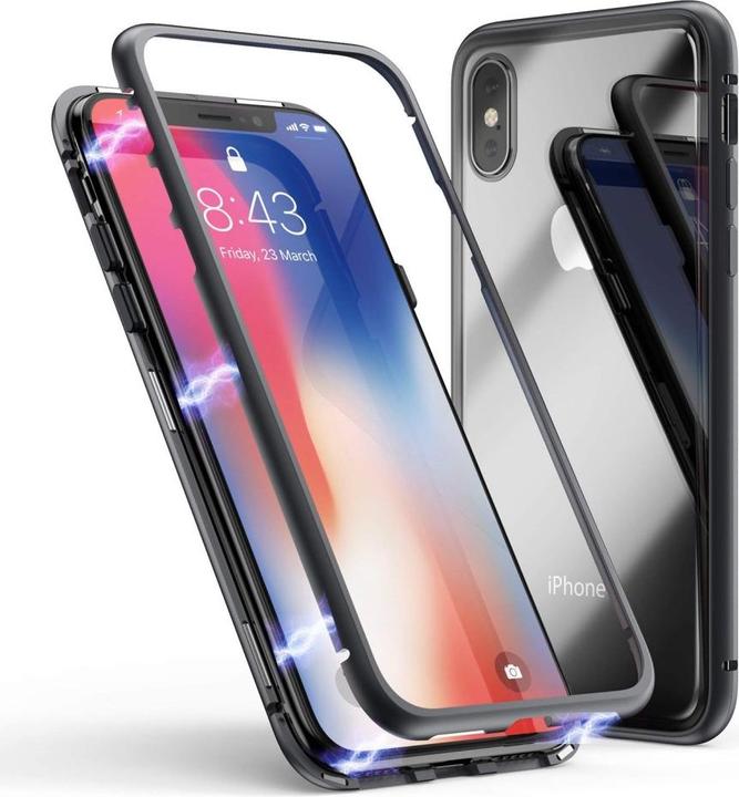 Produktbild G-Case Apple iPhone XS Max Aluminium Magnetic Glass Backcover Hülle (Apple iPhone XS Max)