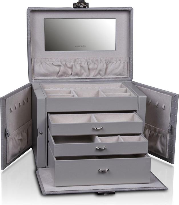 Produktbild Friedrich Modern gray jewelry box with crocodile pattern Caiman 20136-9