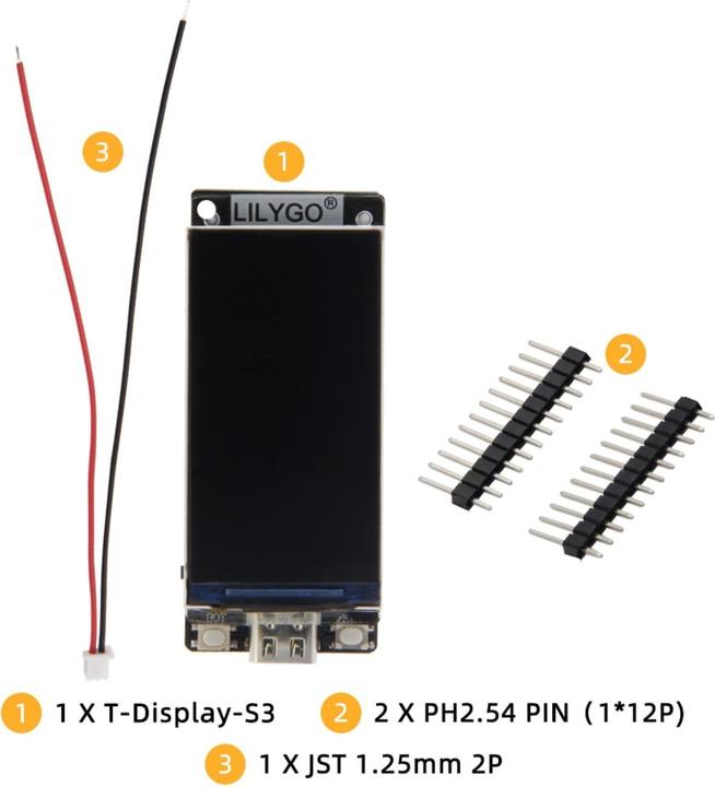 Immagine prodotto Lilygo T-Display-S3 ESP32-S3 con display da 1,9 pollici