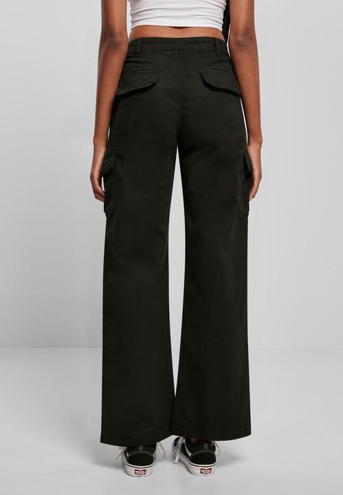 Actual product image Urban Classics Ladies High Waist Straight Cargo Pants (30)