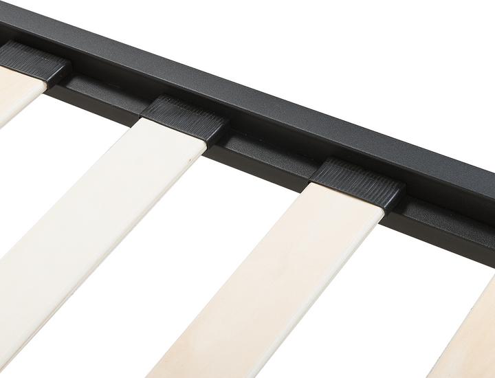 Actual product image Beliani Metal bed black slatted frame 160 x 200 cm RODEZ (160 x 200 cm)