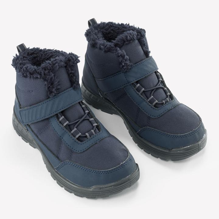 Quechua Winterschuhe Kinder Gr. 24–34 Klett warm wasserdicht Winterwandern - SH100