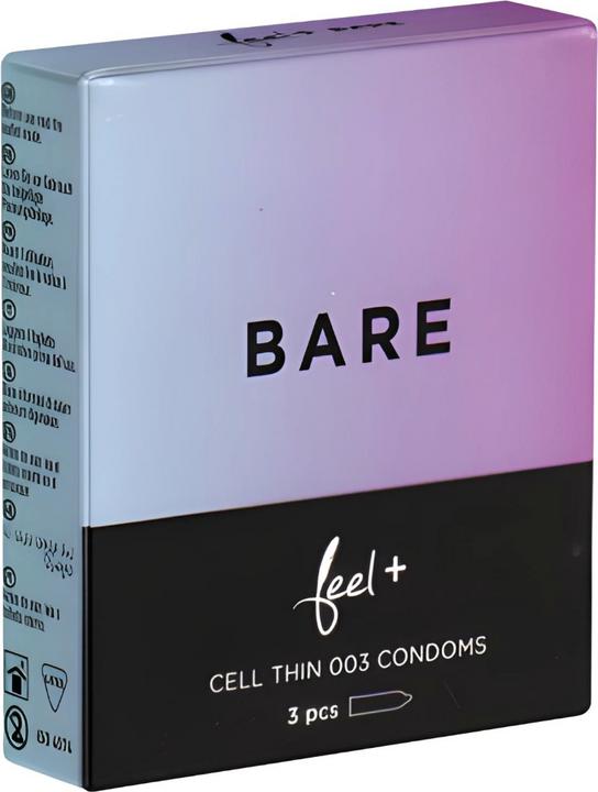 Feel Bare» 3 unglaublich dünne Kondome für ein Gefühl fast völliger Nacktheit (3 Stk.)