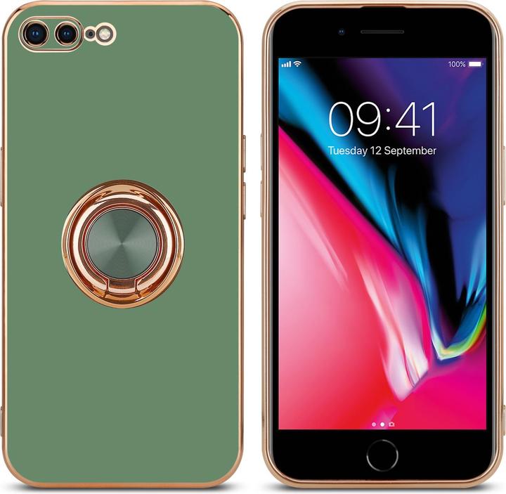 Produktbild Cadorabo Hülle für Apple iPhone 7 PLUS / 7S PLUS / 8 PLUS im TPU mit Kameraschutz und Ring LM089 Style (Apple iPhone 7 Plus, Apple iPhone 7s Plus)