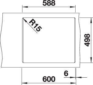 Produktbild Blanco Etagon 6 (Aufsatzspülbecken, 60 cm, 51 cm)