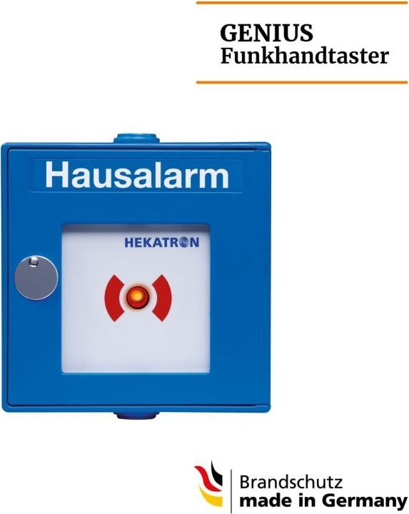 Actual product image Hekatron Radio pushbutton f. Genius radio system 31-500001