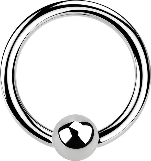 Star Piercing Micro Ball Closure Ring silber (Chirurgenstahl 316L, ohne Messing)
