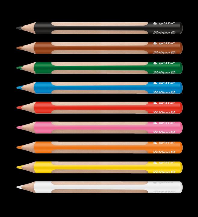 Produktbild Pelikan Buntstift Griffix 9 Farben (Gemischt, Assorted colours, 9 x)