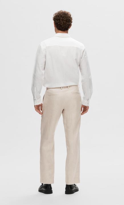 Actual product image Selected Homme Regular fit linen suit trousers (48)