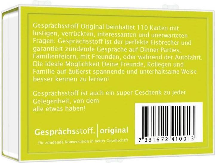 Produktbild Gesprächsstoff: Original (Deutsch)