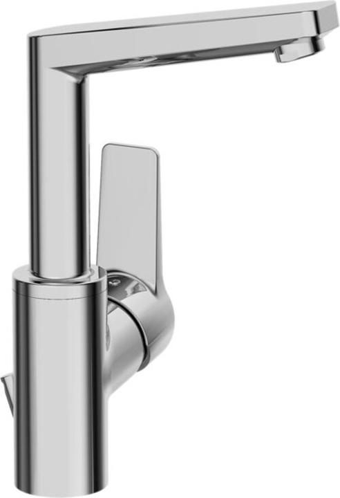 Actual product image Hansa Hansatwist basin mixer, side operated, with drain set, swivel, projection: 130 mm, 09542203