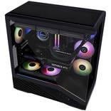 Image du produit Lian-Li Vector V100 PC-Gehäuse, Midi-Tower, ATX, RGB, Tempered Glass - schwarz (E-ATX)