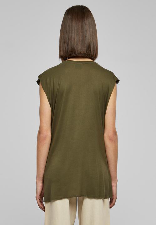 Actual product image Urban Classics Ladies Shoulder Zip HiLo Tee (XS)