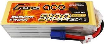 Produktbild Gens Ace Lipo Pack 5100mAh 22,2V 80C 6S1P(EC5) (22.20 V, 5100 mAh)