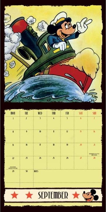 Actual product image Disney 2025 Mickey Mouse 90th Anniversary Calendar (30 x 30 cm, German)