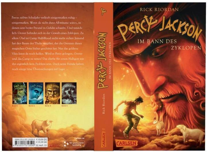 Produktbild Percy Jackson 2. Im Bann des Zyklopen (Deutsch, Rick Riordan, 2011)