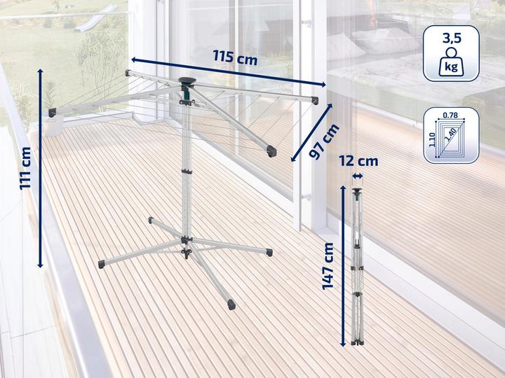 Image du produit Leifheit Lino Pop-up 140 (14 m)