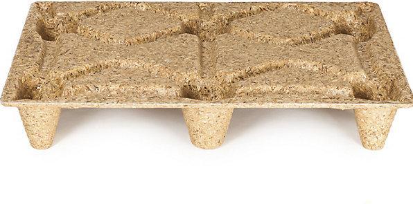 Actual product image Inka Pallets made of moulded chipboard, LxW 800 x 600 mm, with 6 feet, max. load 500