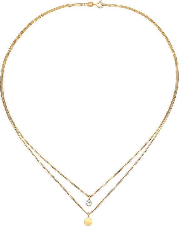 Immagine prodotto Elli Collana a strati con cristalli d'argento 925 (Argento 925, Cristallo di vetro, 40 cm)