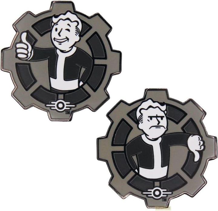 Fanattik Fallout Sammelmünze Decision Black & White Limited Edition