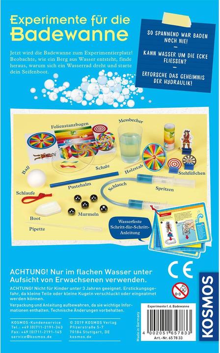 Produktbild Kosmos Experimente für die Badewanne