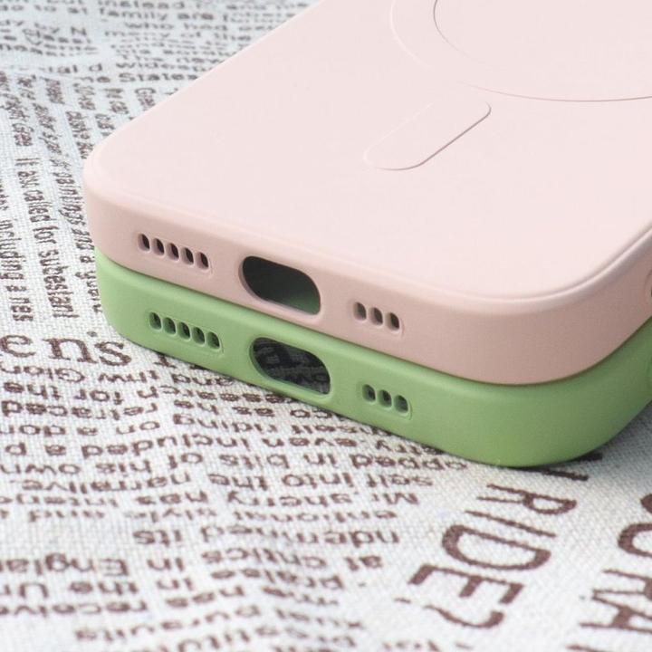 Produktbild Hurtel MagSafe Compatible Silicone Case for iPhone 15 Pro Max Silicone Case - Pink (Apple iPhone 15 Pro Max)