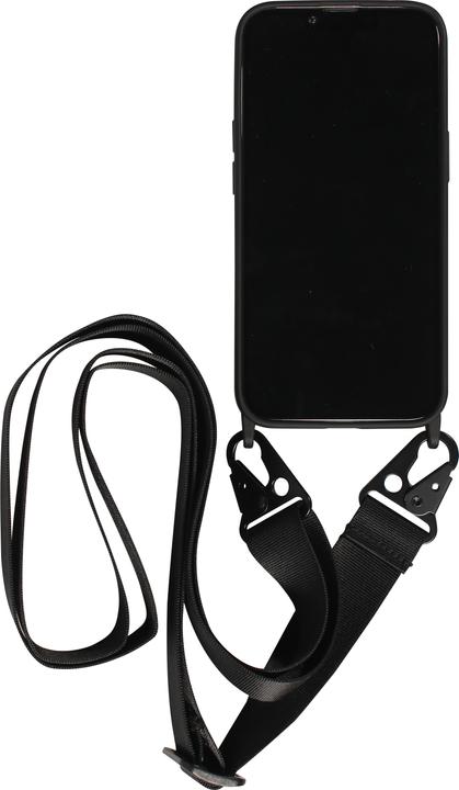 Actual product image PhoneLook Coque Silicone mat avec lanière et mousqueton en fer (Apple iPhone 14)