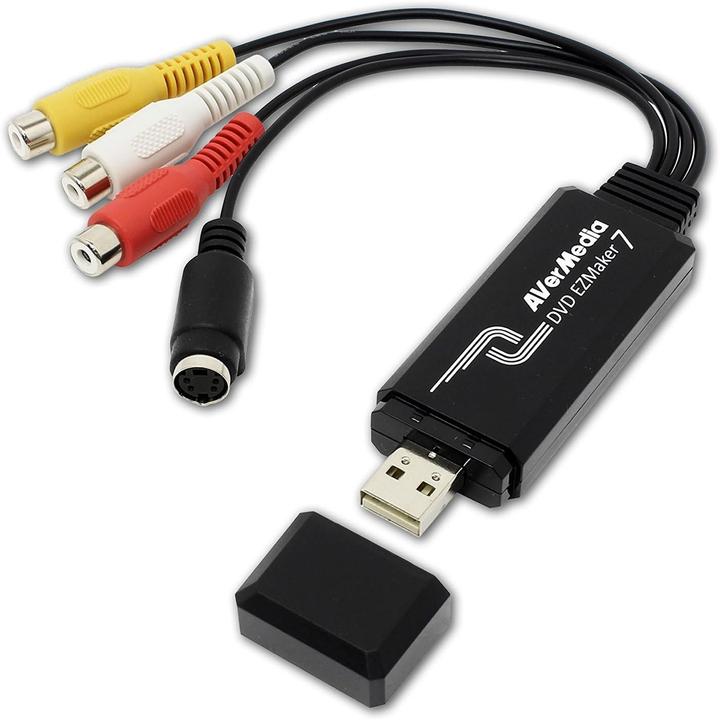 Immagine prodotto AVerMedia DVD EZMaker 7 (USB 2.0, DVB-S, DVB-T2, segnale TV analogico, DVB-S2, DVB-C, DVB-T)