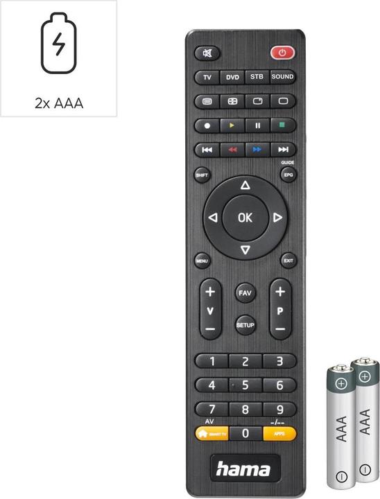 Productafbeelding Hama Universele afstandsbediening TV (Universele afstandsbediening, Infrarood)