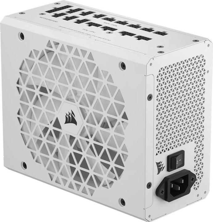 Produktbild Corsair RMx Shift White Series, RM1200x Shift White, 1200 Watt, 80 PLUS GOLD Certified, Fully Modular Power (1200 W)