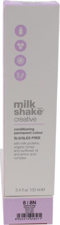 Actual product image Milk_Shake milk shake Creative Conditioning Permanent Colour 8 Natural light blond 100 ml (8 Natural light blonde)