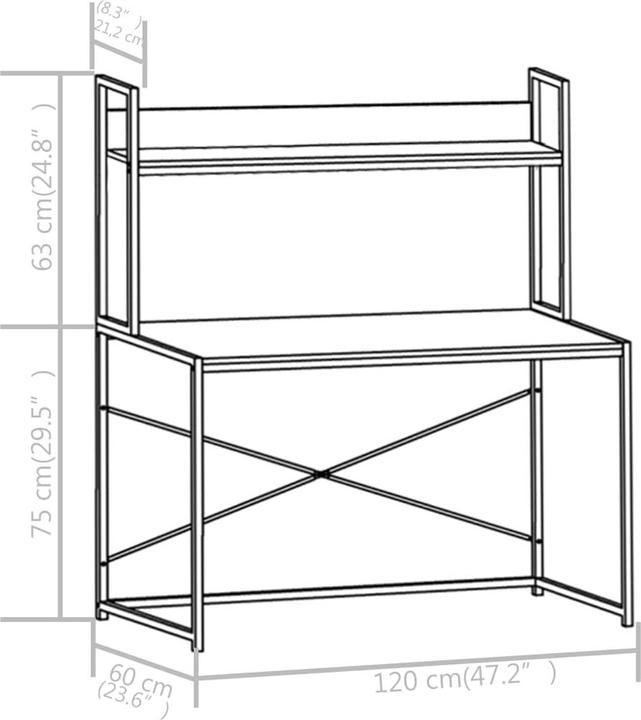 Produktbild VidaXL Amarion (120 x 60 x 138 cm)