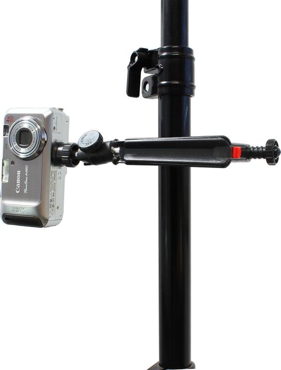 Immagine prodotto InLine ® Treppiede da tavolo 190mm con morsetto a vite, nero con testa a sfera (Metallo, Materiale sintetico)