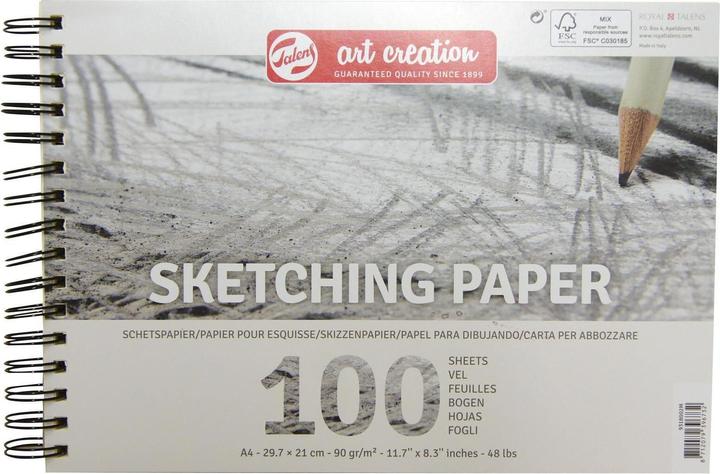 Talens Papierblock A4 Sketching (A4, Harter Einband)