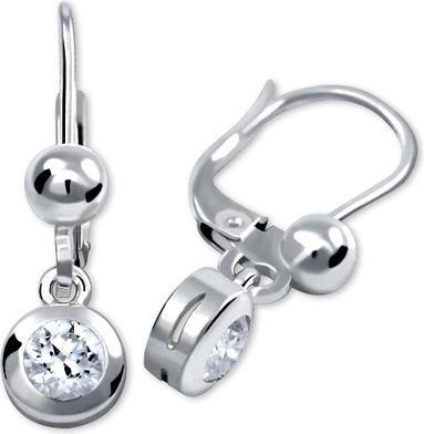 Brilio Silver - Silver earrings with crystals 436 001 00328 04
