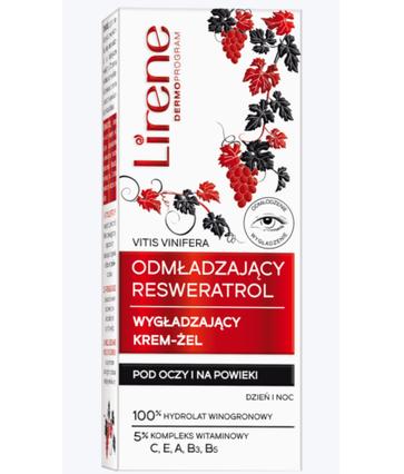 Energy Label Lirene Rejuvenating Resveratrol Cream-Gel Smoothing And Brightening Under The Eyes And Eyelids For (Gel, 20 ml, Day)
