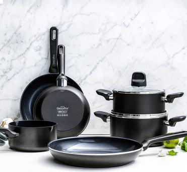 Produktbild Greenpan Memphis koekenpan 28cm - zwart - inductie - PFAS-vrij (28 cm, Bratpfanne, Keramik)