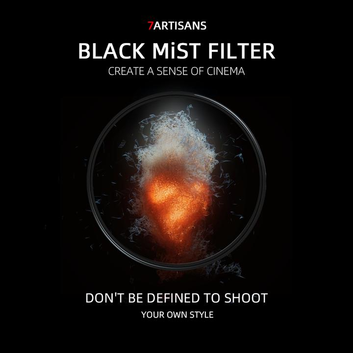 Produktbild 7artisans Objektivfilter 1/4 Black Mist – 77 mm (77 mm, Black Mist Filter, 77 mm)