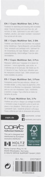 Immagine prodotto Copic Multiliner (Nero, 3 x)