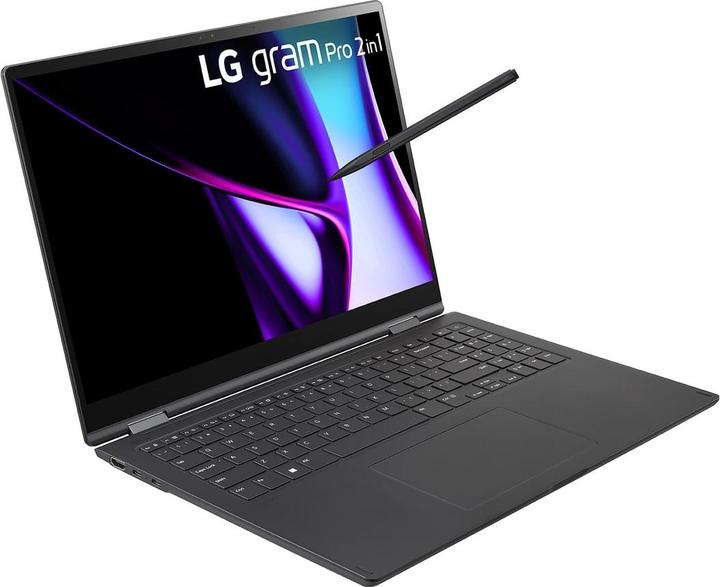 Immagine prodotto LG Tablet da 16" 16T90SP-K 2in1 Core i7 16GB 1TB W11H (16", Intel Core Ultra 7 155H, 16 GB, 1000 GB, DE)