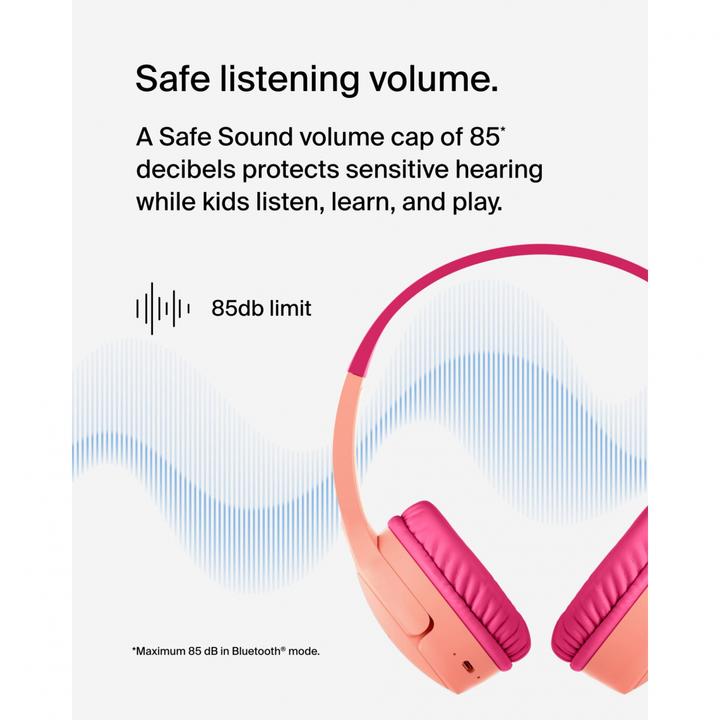 Image du produit Belkin Soundform Mini-Ear pour enfants BT USB-C pi. AUD002btPKV3