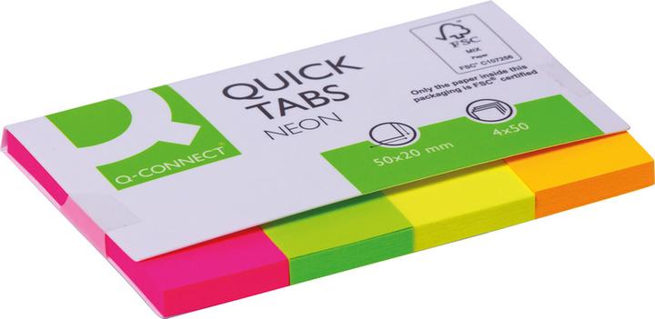 Q-Connect Index Marker neon (20 x 50 mm)